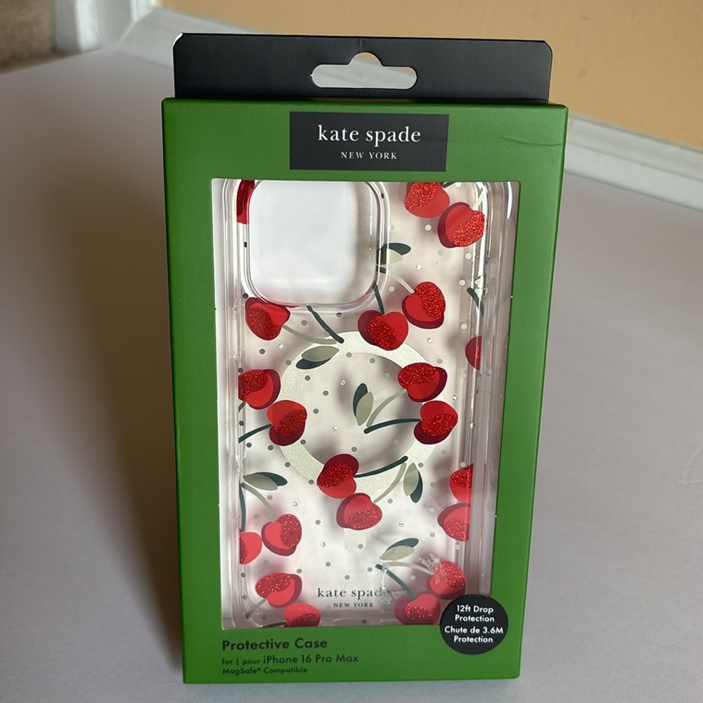 Kate Spade Print Case MagSafe for Apple iPhone - Cherry Dot